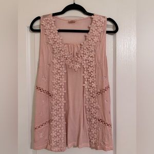 POL tank top with flower detail.